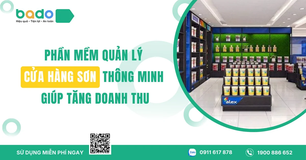 Phần mềm quản lý cửa hàng sơn thông minh
